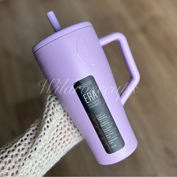 Brumate Purple Lavender Smiley Face HAPPY HOUR 30oz Era - Picture 1 of 4
